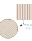 Play&Go Stripes Blue organic babymat (Min of 1, multiples of 1)