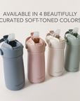 noüka Stainless Steel Drinking Bottle 12 Oz Susan Collection - Shifting Sand (Min. of 2 PK, Multiples of 2 PK)