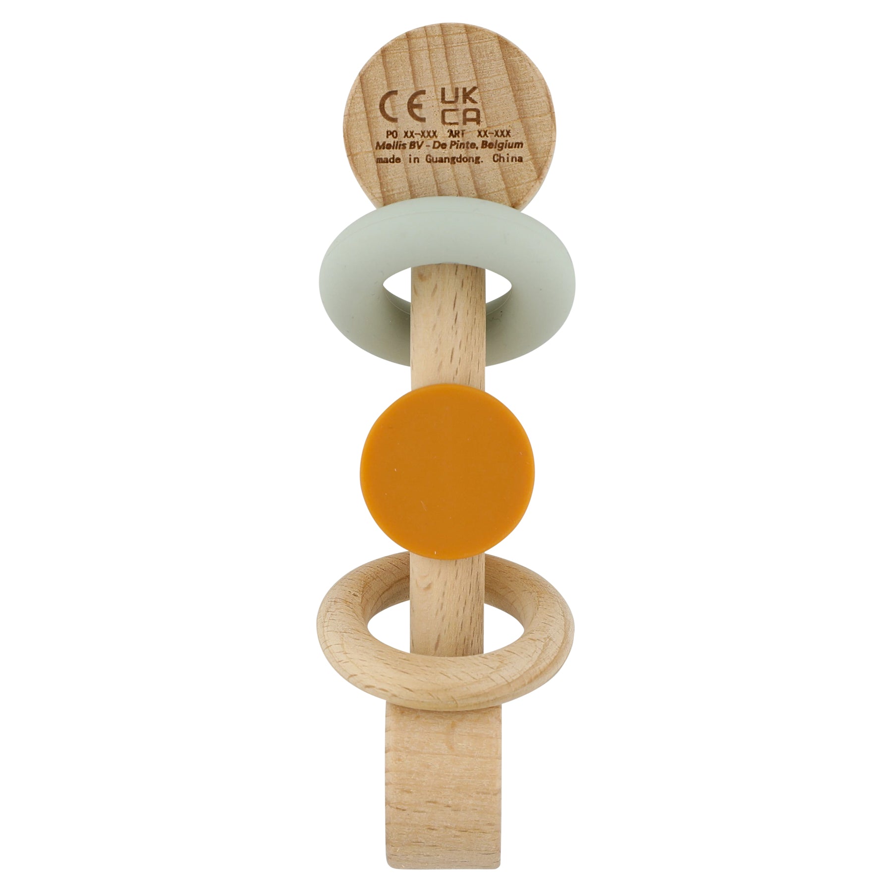 Trixie Wooden silicone rattle - Mr. Fox (Min. of 2 PK, multiples of 2 PK)
