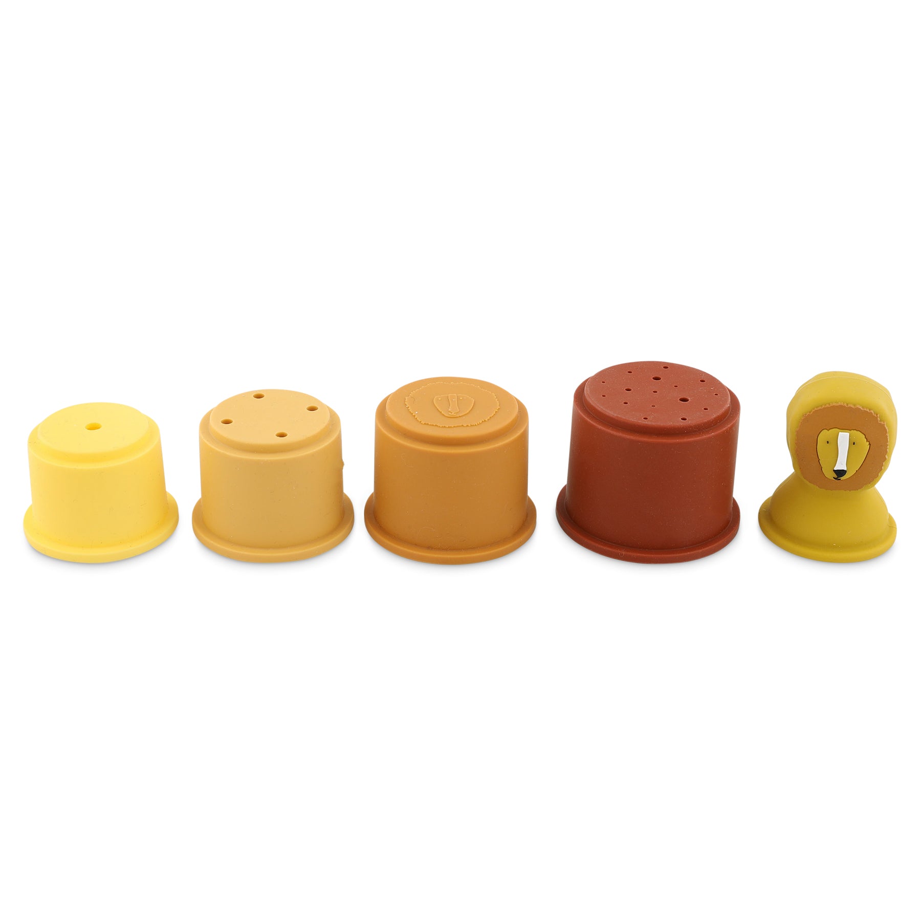 Trixie Stacking cups - 5pcs - Mr. Lion (Min. of 2 PK, multiples of 2 PK)
