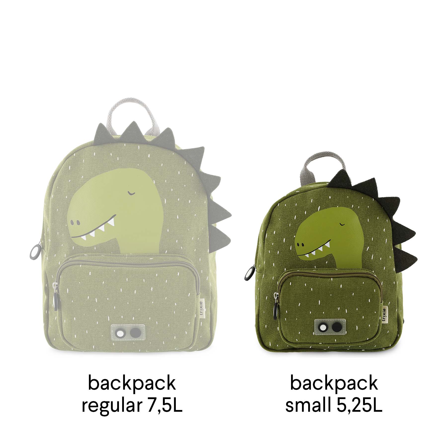 Trixie Backpack small - Mr. Dino (Min. of 2 PK, multiples of 2 PK)