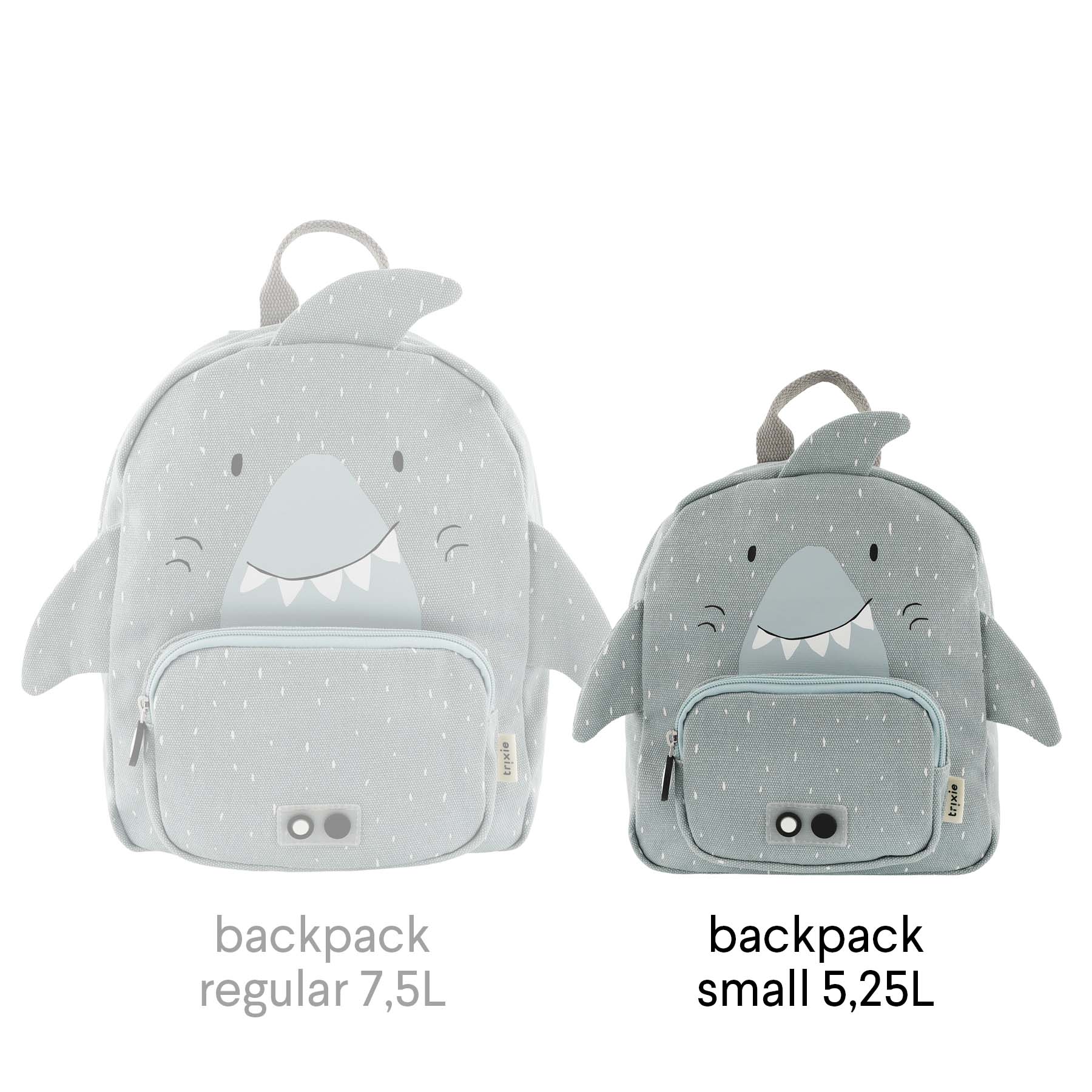 Trixie Backpack small - Mr. Shark (Min. of 2 PK, multiples of 2 PK)