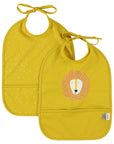 Trixie Waterproof bib 2-pack - Mr. Lion (Min. of 2 PK, multiples of 2 PK)