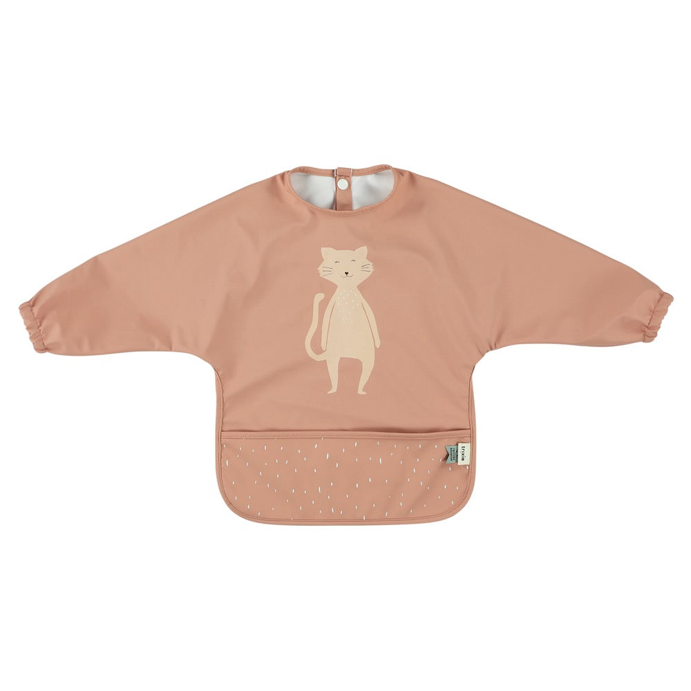 Trixie Waterproof long sleeve bib - Mrs. Cat (Min. of 3 PK, multiples of 3 PK)