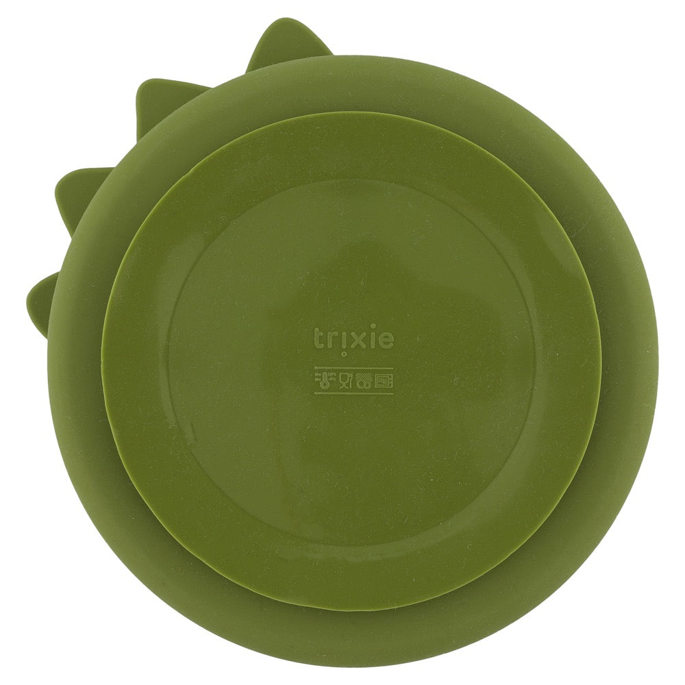 Trixie Silicone divided suction plate - Mr. Dino (Min. of 2 PK, multiples of 2 PK)