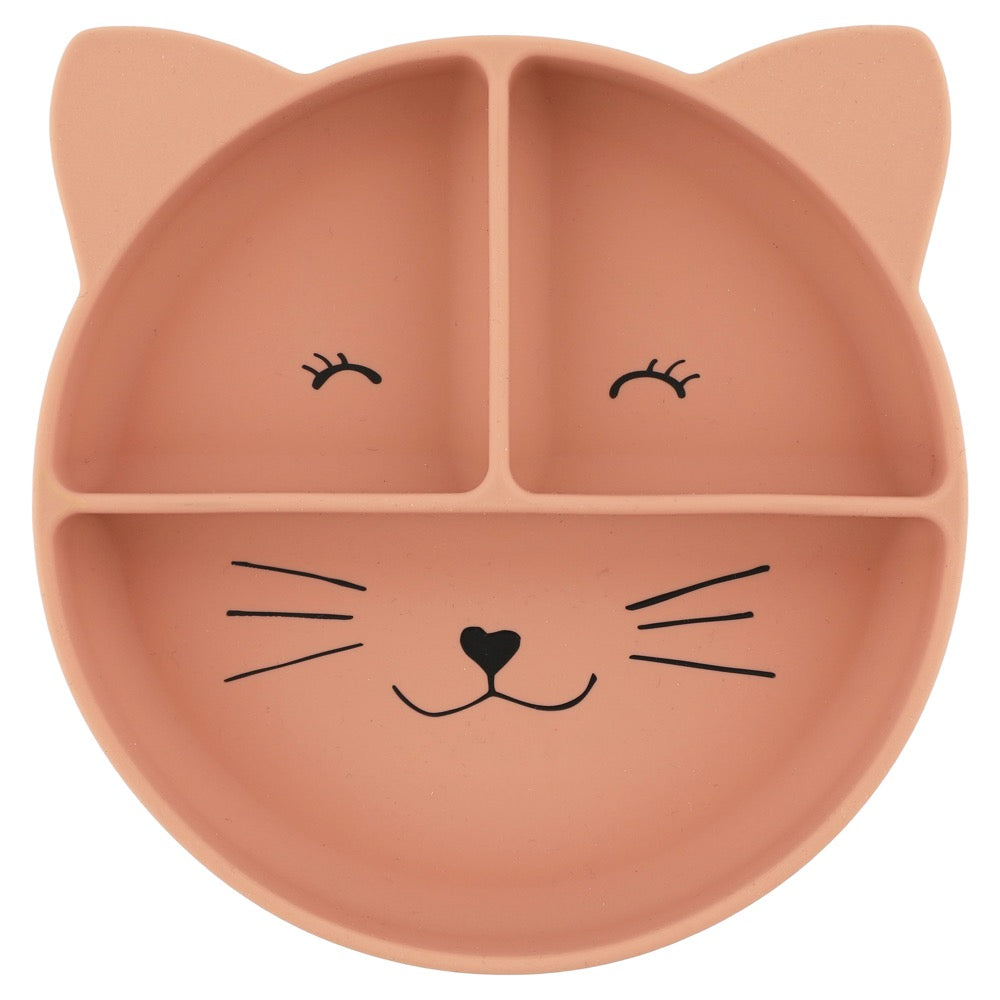 Trixie Silicone divided suction plate - Mrs. Cat (Min. of 2 PK, multiples of 2 PK)