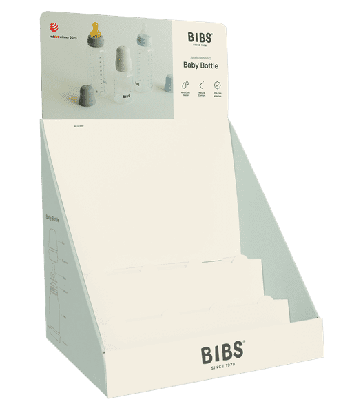 BIBS Countertop Cardboard Baby Bottle Display