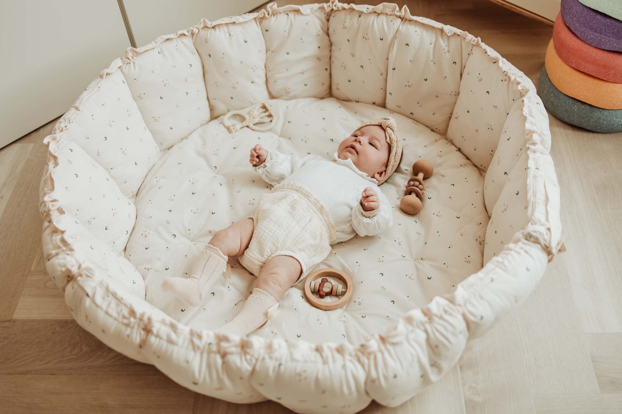 Play&Go Bloom Moon organic babymat (Min of 1, multiples of 1)