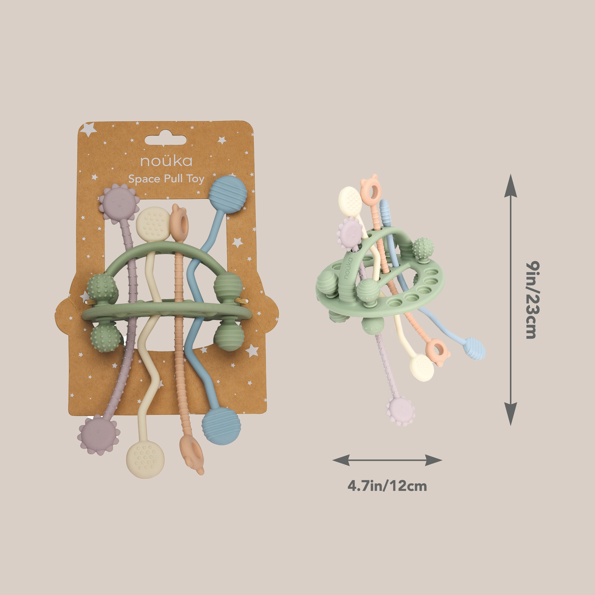 noüka Space Pull Toy - Fall Winds (Sold in Case of 2, Qty of 1=2 products)