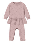 günamüna Two Piece Ruffled Sweatsuit Dazzle (Min. of 2, multiples of 2)
