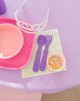 Re-Play 8 PK Packaged Utensils - Purple (Min. of 2 PK, Multiples of 2 PK)