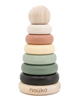 noüka Wood and Silicone Stacker-Storm Tower (Min. Of 2 PK, Multiples of 2 PK)