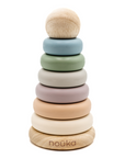 noüka Wood and Silicone Stacker-Sand Tower (Min. Of 2 PK, Multiples of 2 PK)