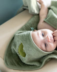 Trixie Hooded towel | 70x130cm - Mr. Dino (Min. of 2 PK, multiples of 2 PK)
