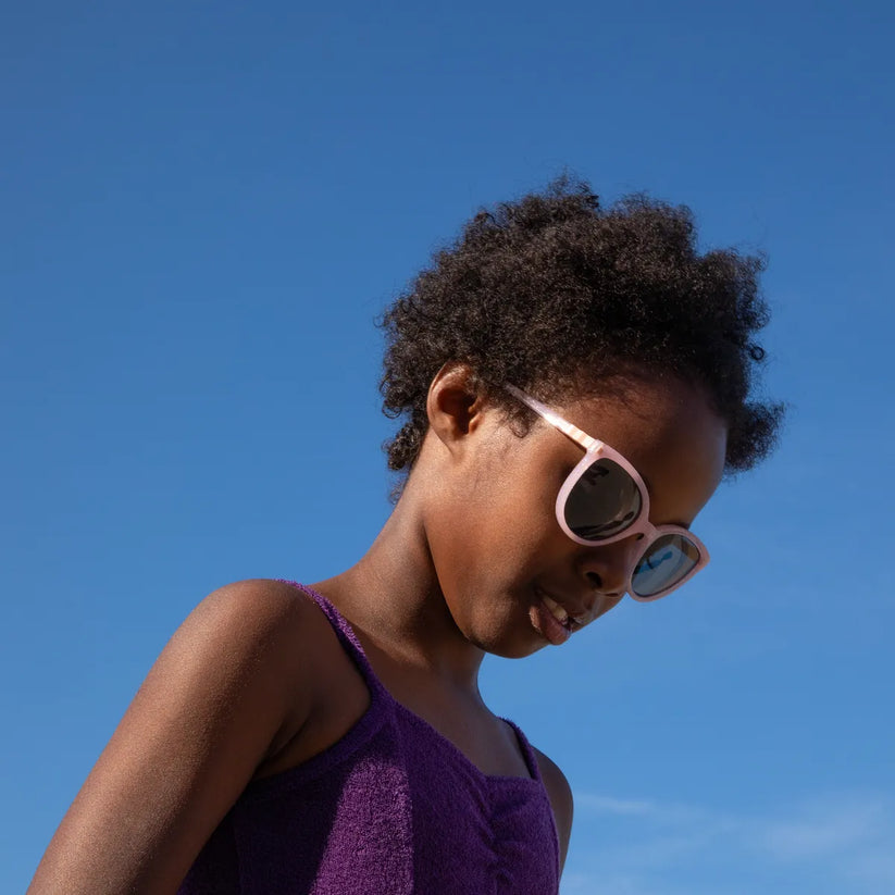 Ki ET LA Buzz Sunglasses - Pink Glitter (Min. of 2 PK, multiples of 2 PK)