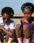 Ki ET LA Buzz Sunglasses - Pink Glitter (Min. of 2 PK, multiples of 2 PK)