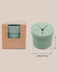 noüka Spill-Proof Snack Cup - Leaf (Min. of 2 PK, Multiples of 2 PK)