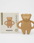 Moonie Bear Natural Rubber Teether - Cappuccino (Min. of 2 PK, multiples of 2 PK)