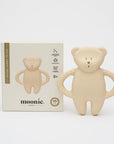 Moonie Bear Natural Rubber Teether - Sand (Min. of 2 PK, multiples of 2 PK)