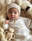 Moonie Bear Natural Rubber Teether - Cappuccino (Min. of 2 PK, multiples of 2 PK)