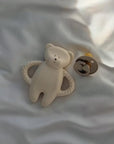 Moonie Bear Natural Rubber Teether - Cappuccino (Min. of 2 PK, multiples of 2 PK)