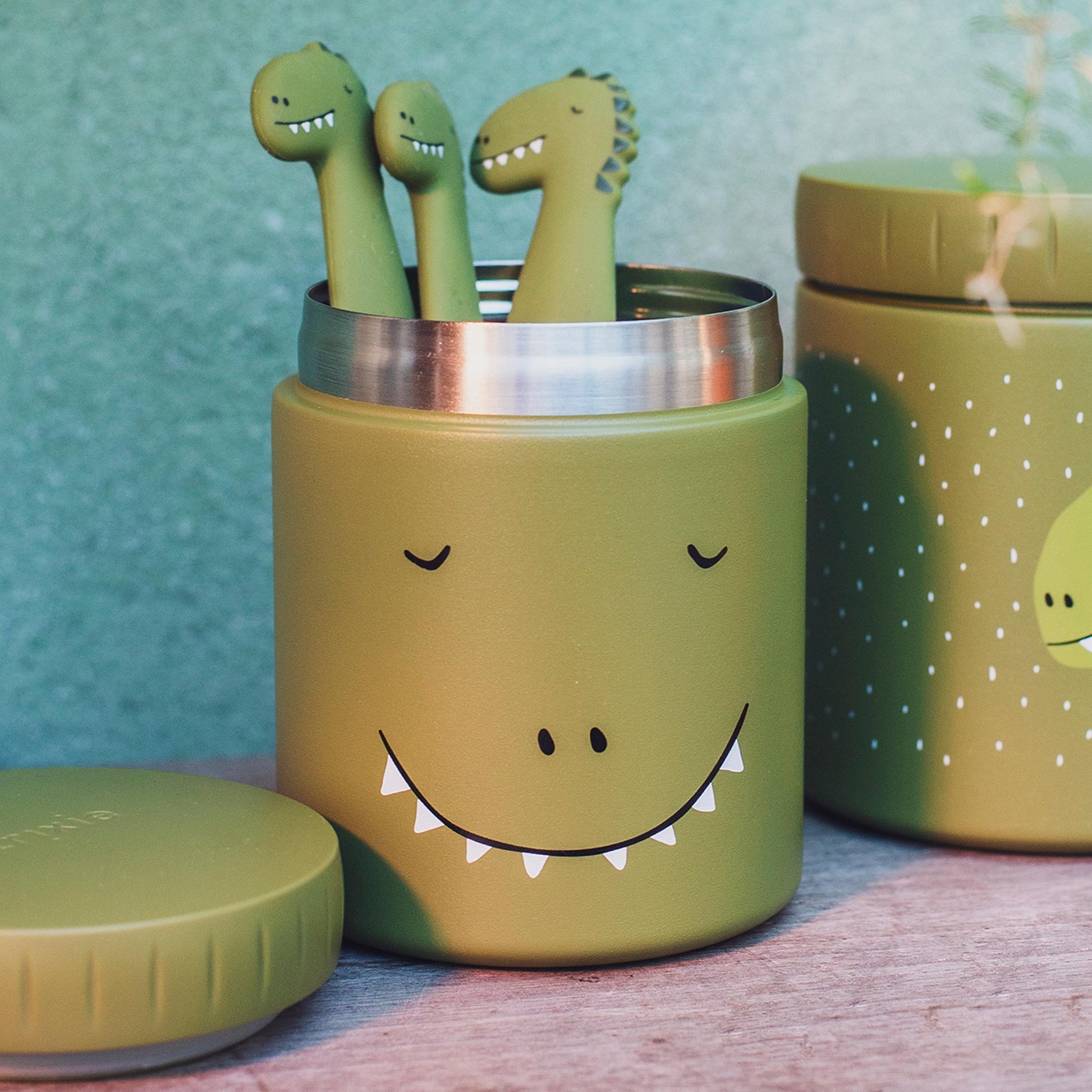 Trixie Insulated food jar 350ml - Mr. Dino (Min. of 3 PK, multiples of 3 PK)