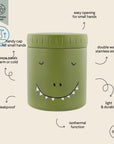 Trixie Insulated food jar 350ml - Mr. Dino (Min. of 3 PK, multiples of 3 PK)