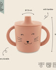 Trixie Silicone sippy cup - Mrs. Cat (Min. of 2 PK, multiples of 2 PK)