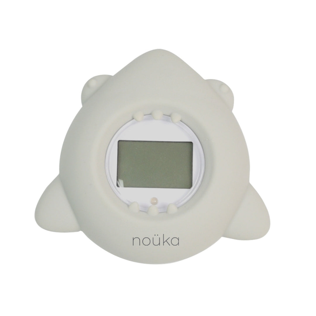 noüka Bathtub Safety Thermometer Shark - Light Storm (Sold in Case of 2, Qty of 1=2 products)