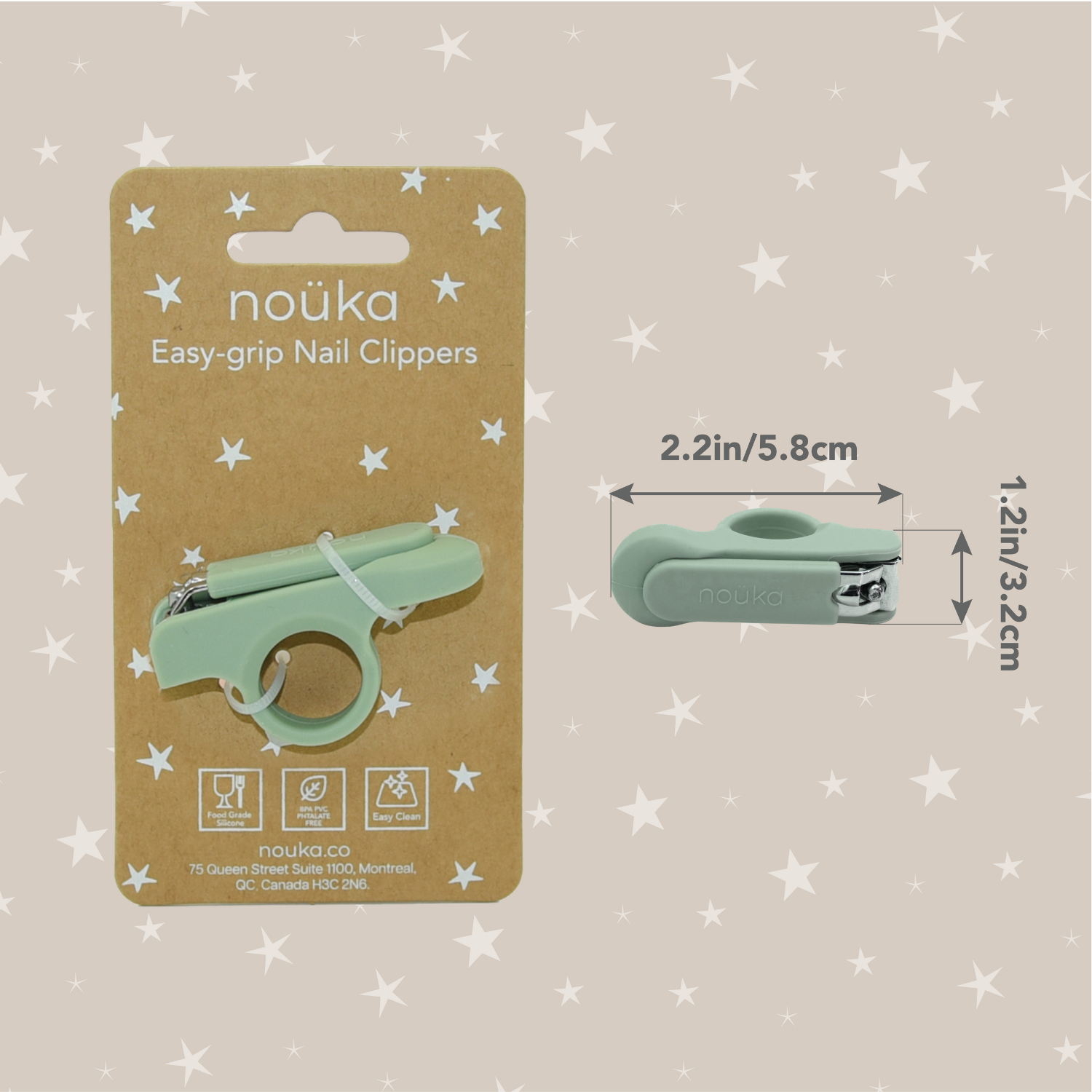 noüka Baby Nail Clipper Leaf (Min. of 2 PK, Multiples of 2 PK)