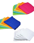 Muslin Face Cloths Made from Organic Cotton 5 Pack White (Min. of 2, multiples of 2)