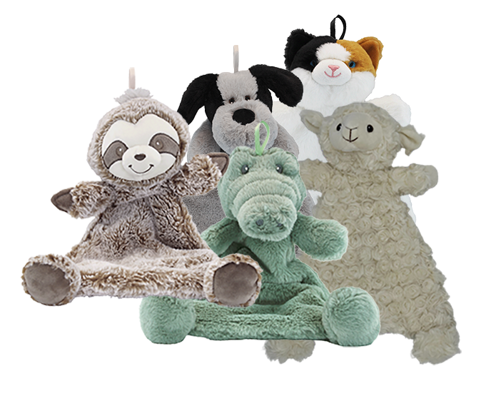 Baby Paper Lamb Crinkle Cuddler (Min. of 6, multiples of 6)