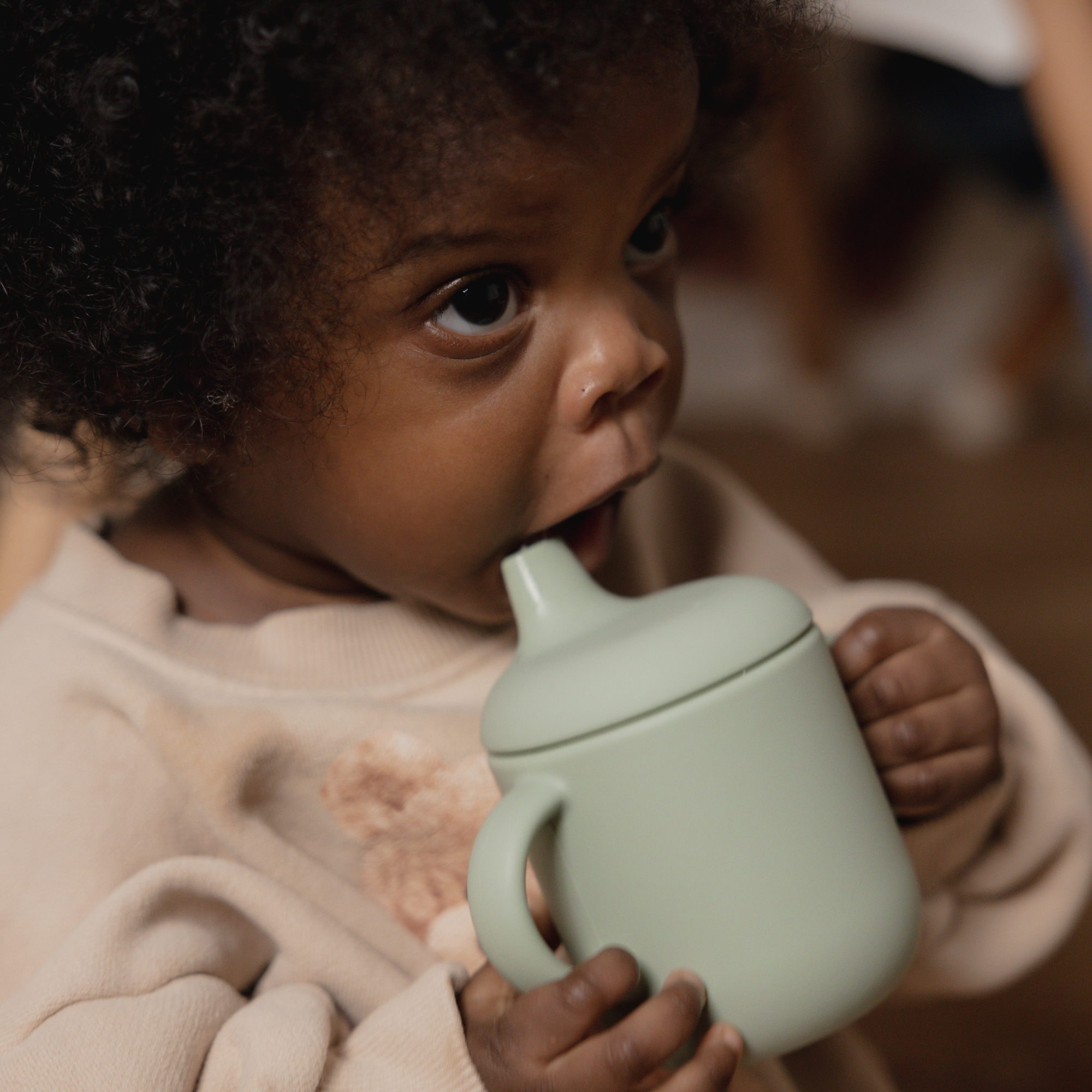 noüka Non-Spill Sippy Cup 2 Pack - Soft Blush/Shifting Sand (Min. of 2 PK, Multiples of 2 PK)