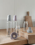 BIBS Baby Glass Bottle Complete Set Latex 110ml Dusky Lilac (Min. of 2 PK , multiples of 2 PK) - MAIGHAN DISTRIBUTION CANADA