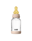 BIBS Glass Boheme Baby Bottle Round Latex 120ml Slow Flow - Blush (Min. of 2 PK , multiples of 2 PK) - MAIGHAN DISTRIBUTION CANADA