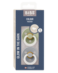 BIBS Pacifier Original COLOUR Latex 2 PK Anatomical Sage Glow / Cloud Glow (Min. of 2 PK, multiples of 2 PK) - MAIGHAN DISTRIBUTION CANADA
