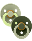 BIBS Pacifier Studio Colour 2 PACK Fusion Latex - Sage Hunter Green Mix (Min. of 2 PK, multiples of 2 PK) - MAIGHAN DISTRIBUTION CANADA