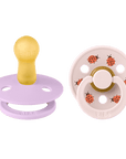BIBS Pacifier Studio Colour 2 PACK Ladybug Latex - Violet Sky Mix (Min. of 2 PK, multiples of 2 PK) - MAIGHAN DISTRIBUTION CANADA