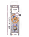 BIBS x Liberty Pacifier Original COLOUR Latex 2 PK June Blossom Pumpkin Mix (Min. of 2 PK, multiples of 2 PK) - MAIGHAN DISTRIBUTION CANADA