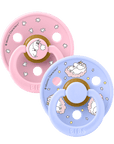 BIBS x Moomin Pacifier Colour 2 pack Dreaming Latex - Baby Pink Mix (Min. of 2 PK, multiples of 2 PK) - MAIGHAN DISTRIBUTION CANADA