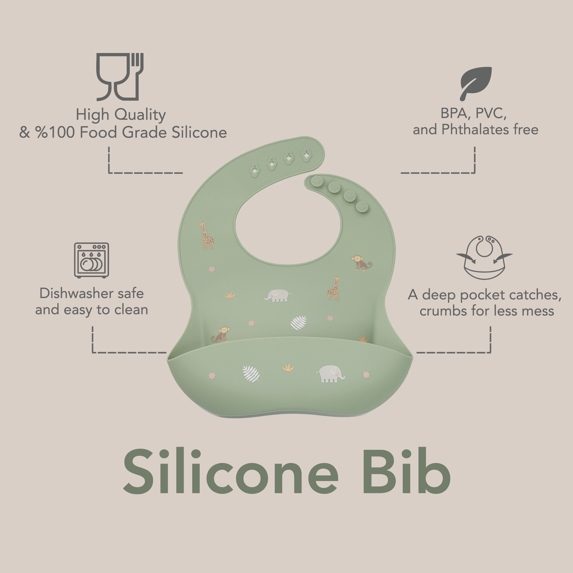 noüka Design Bib - Fairy (Sold in case of 2, Qty of 1 =2)
