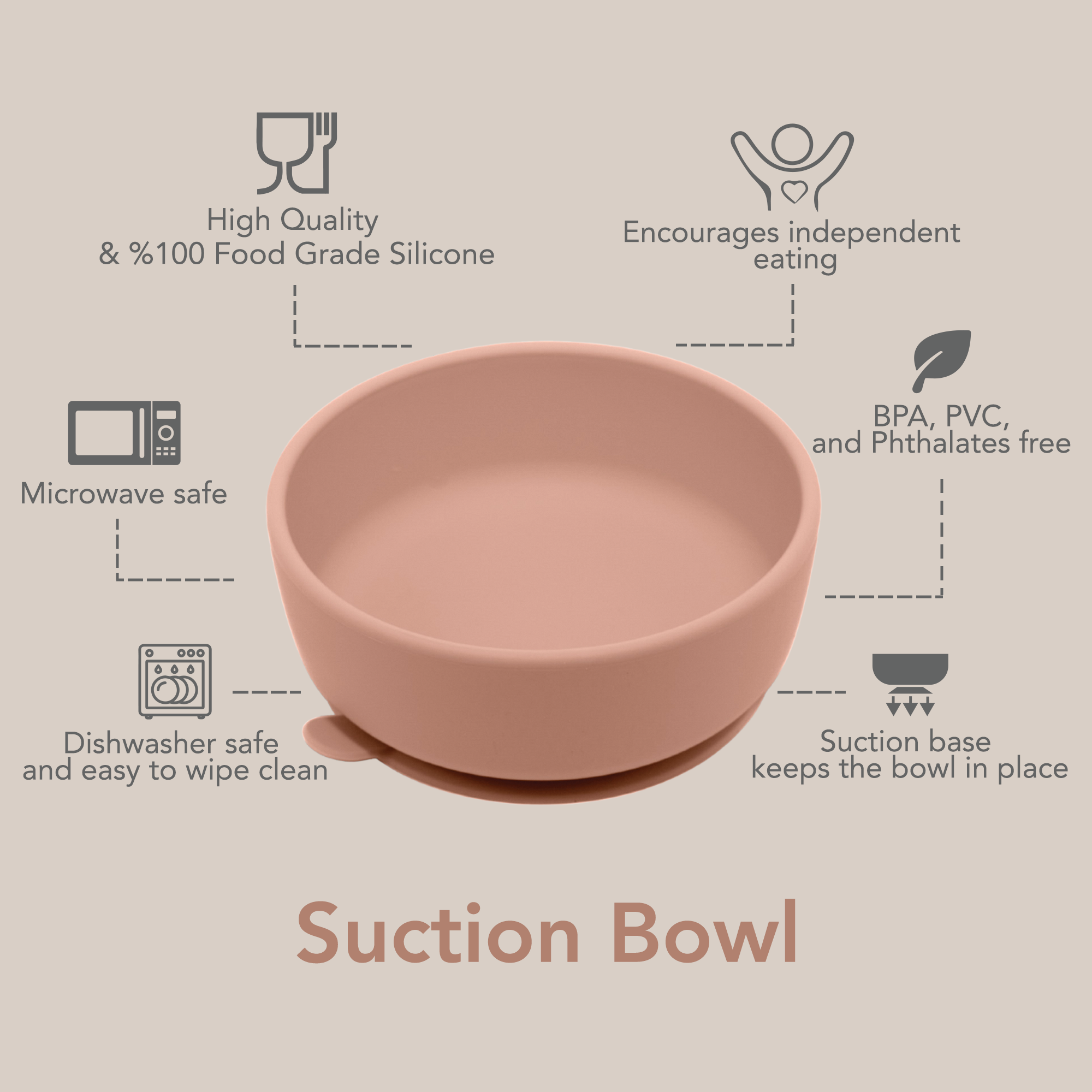 noüka Suction Bowl - Leaf (Min. of 2 PK, Multiples of 2 PK)