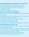 Flap Sun Protection Hat in Aqua (Min. of 3, multiples of 3)