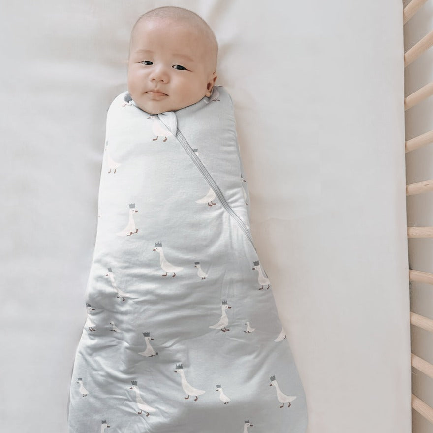 günamüna Swaddle Sleep Sack Duvet Bamboo Crowned Goose 1 TOG (Min. of