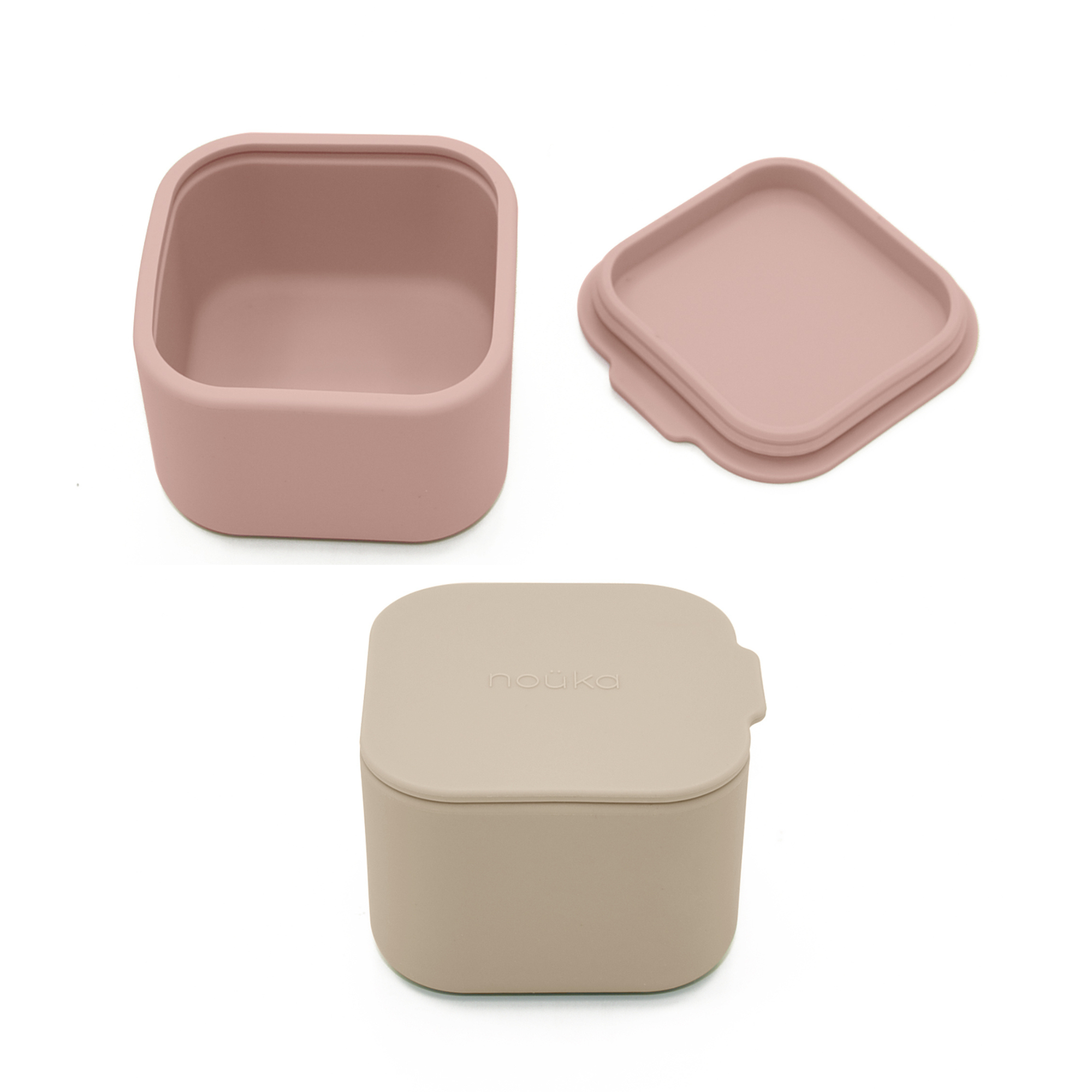 noüka Mini Snack Cups 2 PK - Soft Blush/Dust (Min. of 2 PK, Multiples of 2 PK)
