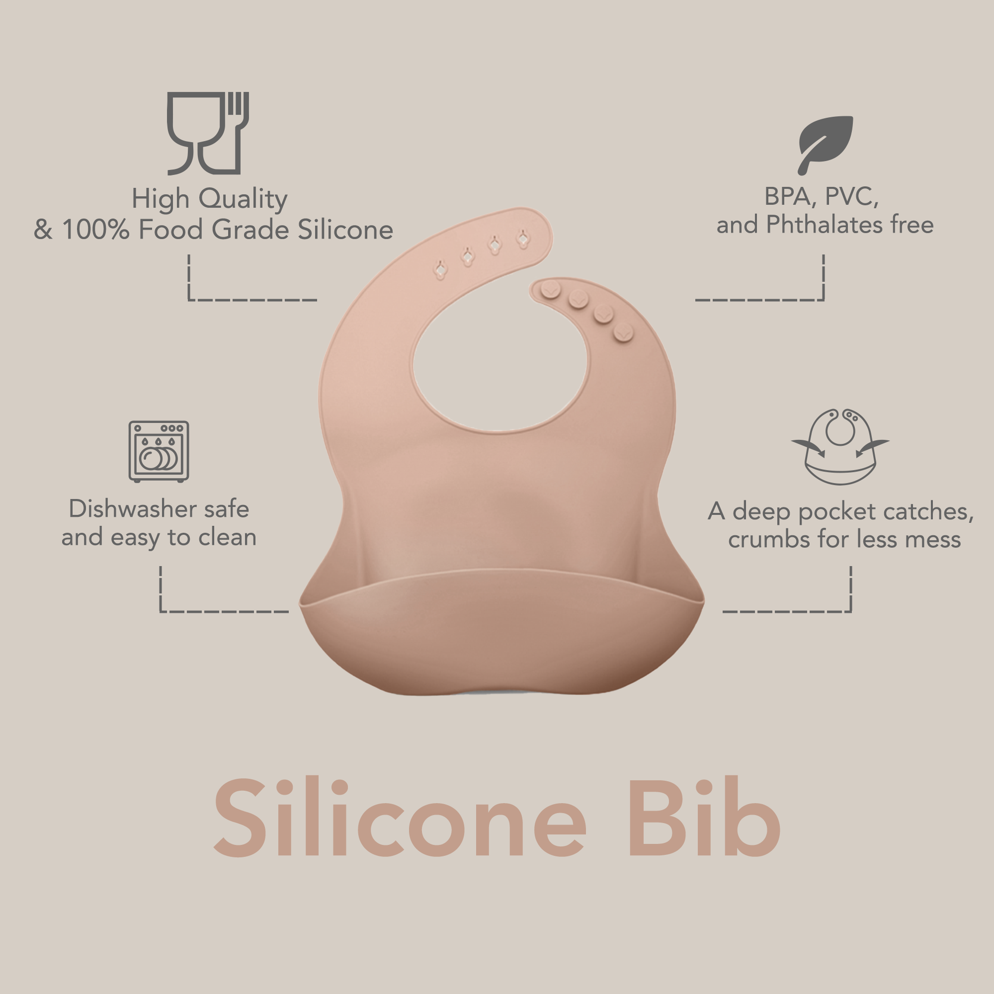 noüka Bib - Bloom (Min. of 2 PK, Multiples of 2 PK)