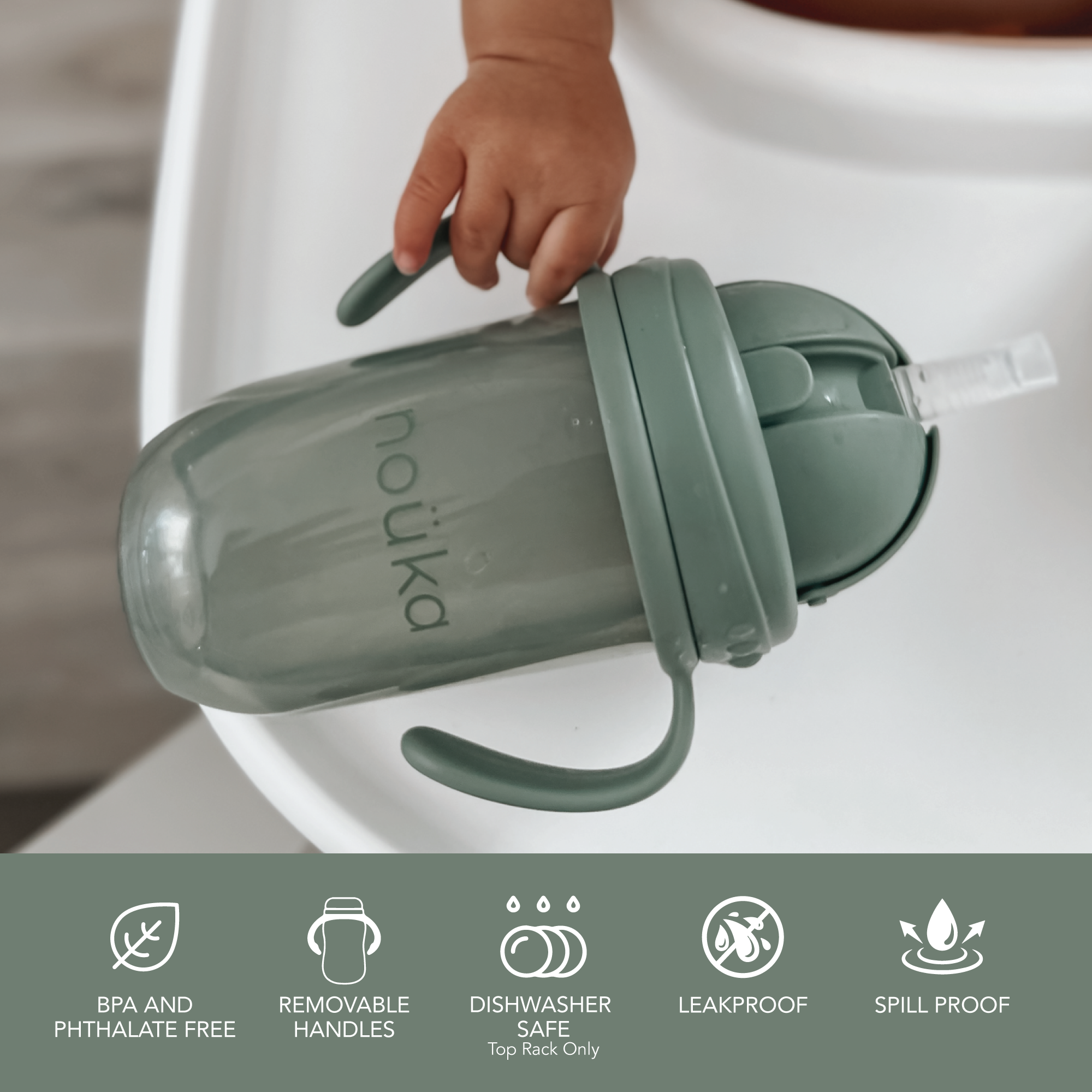 noüka Straight Straw Cup - Bloom (Min. of 2 PK, Multiples of 2 PK)