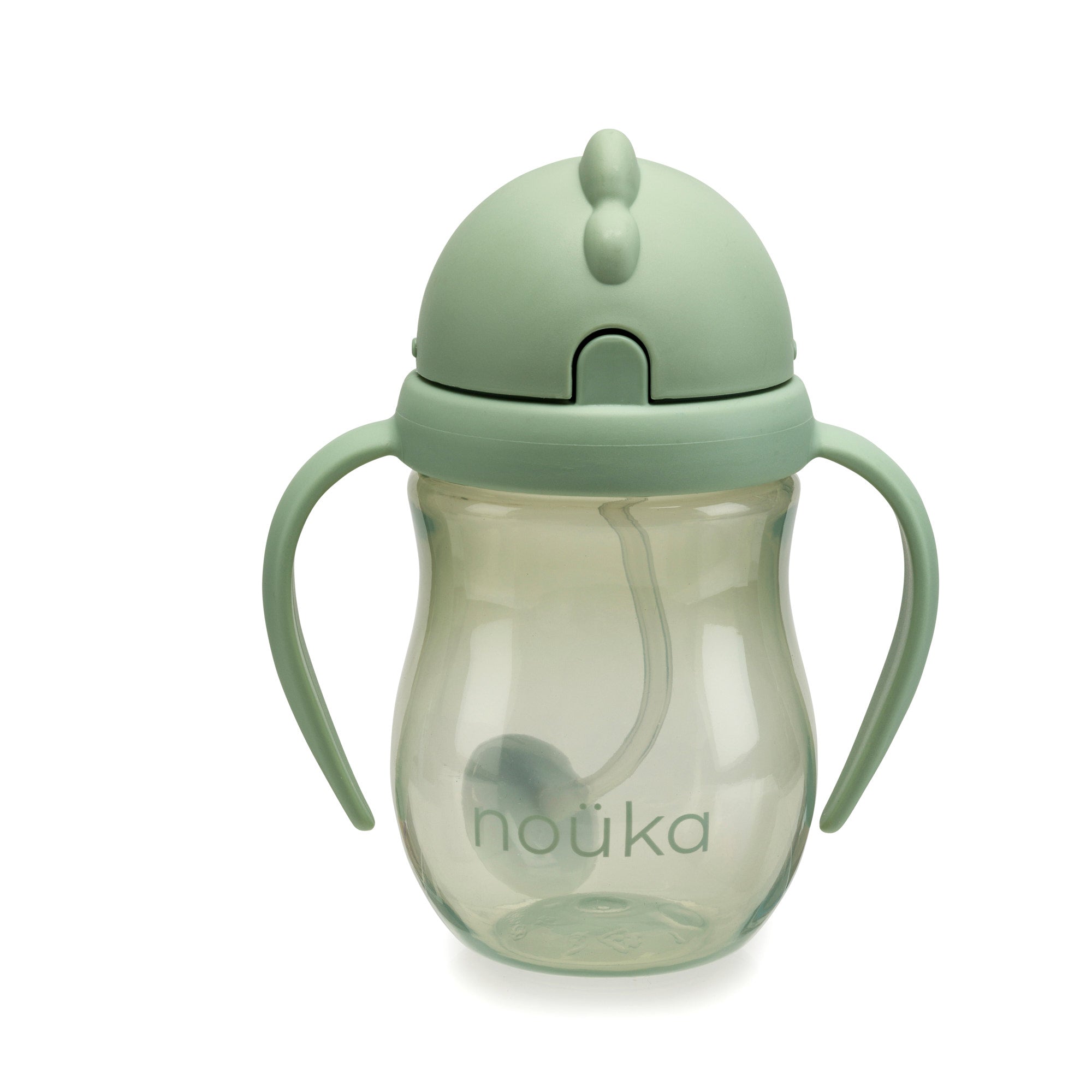 noüka Non-Spill Weighted Straw Cup 8 oz - Moss (Min. of 2 PK, Multiples of 2 PK)