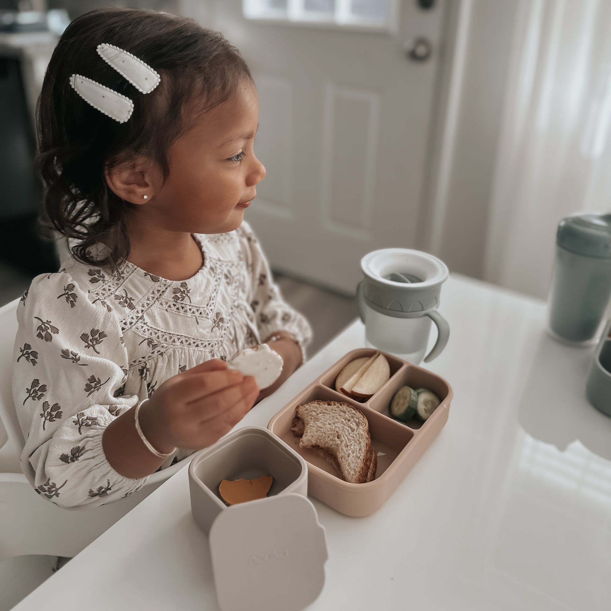 noüka Small Silicone Sealed Snack Box - Dust (Min. of 2 PK, Multiples of 2 PK)