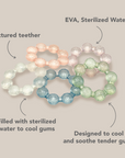 noüka Cooling Ring Teether - Wave (Min. of 2 PK, Multiples of 2 PK)